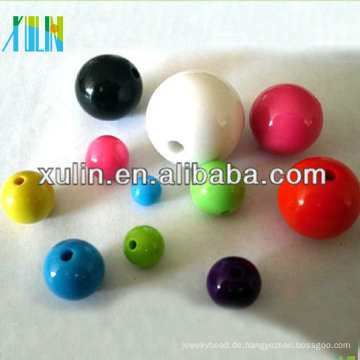 Großhandel alle Größe feste Farbe gemischt Runde Acryl Perlen